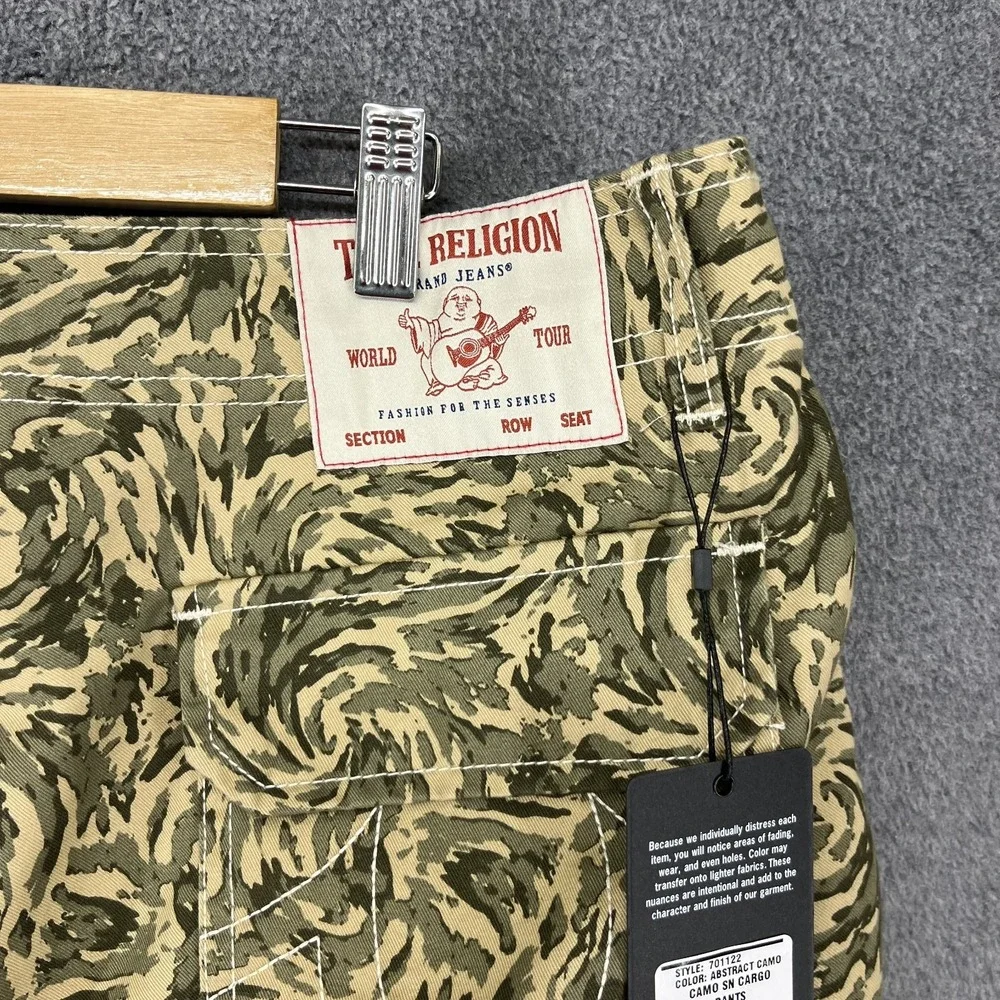 True Religion Cargo pants Men's 30 X 32‎ Abstract Camo Hunting camouflage